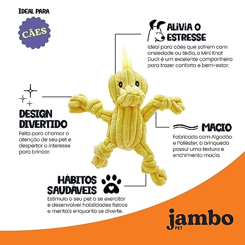 JAMBO PET Mord. Mini Knot Duck Jambo Para Cães