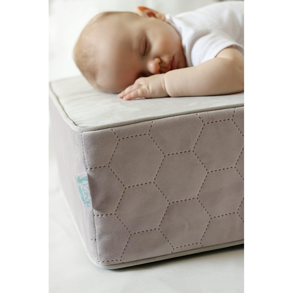 Kangu Cojín de lactancia elevador – Cojín de apoyo para lactancia y alimentación del bebé – Cojín ergonómico para mamá – Suave, antideslizante y estable – Perfecto para sofá, cama y