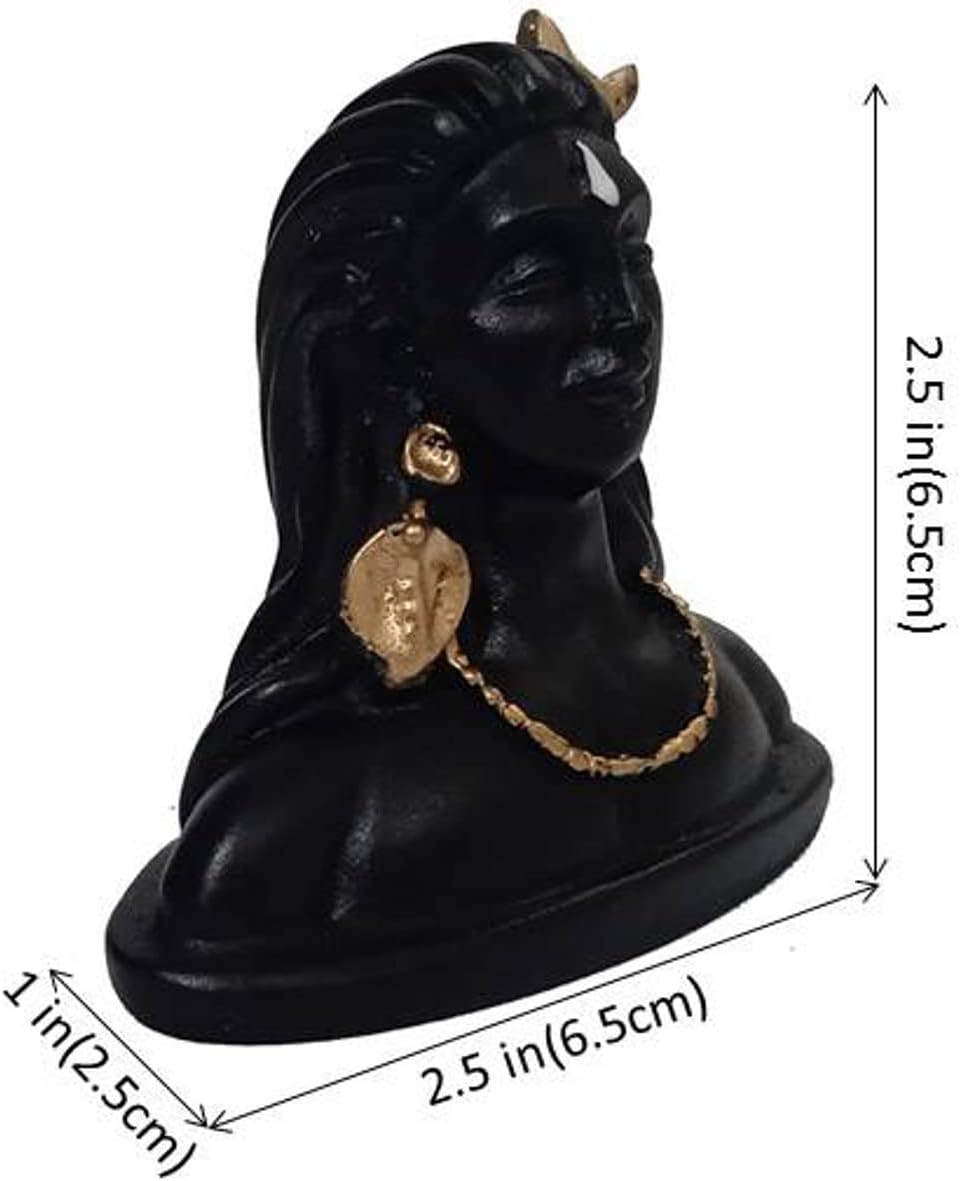 Purpledip Resin Idol Adiyogi Shiva Shankara: Home Temple Or Car Dashboard Statue (12491)