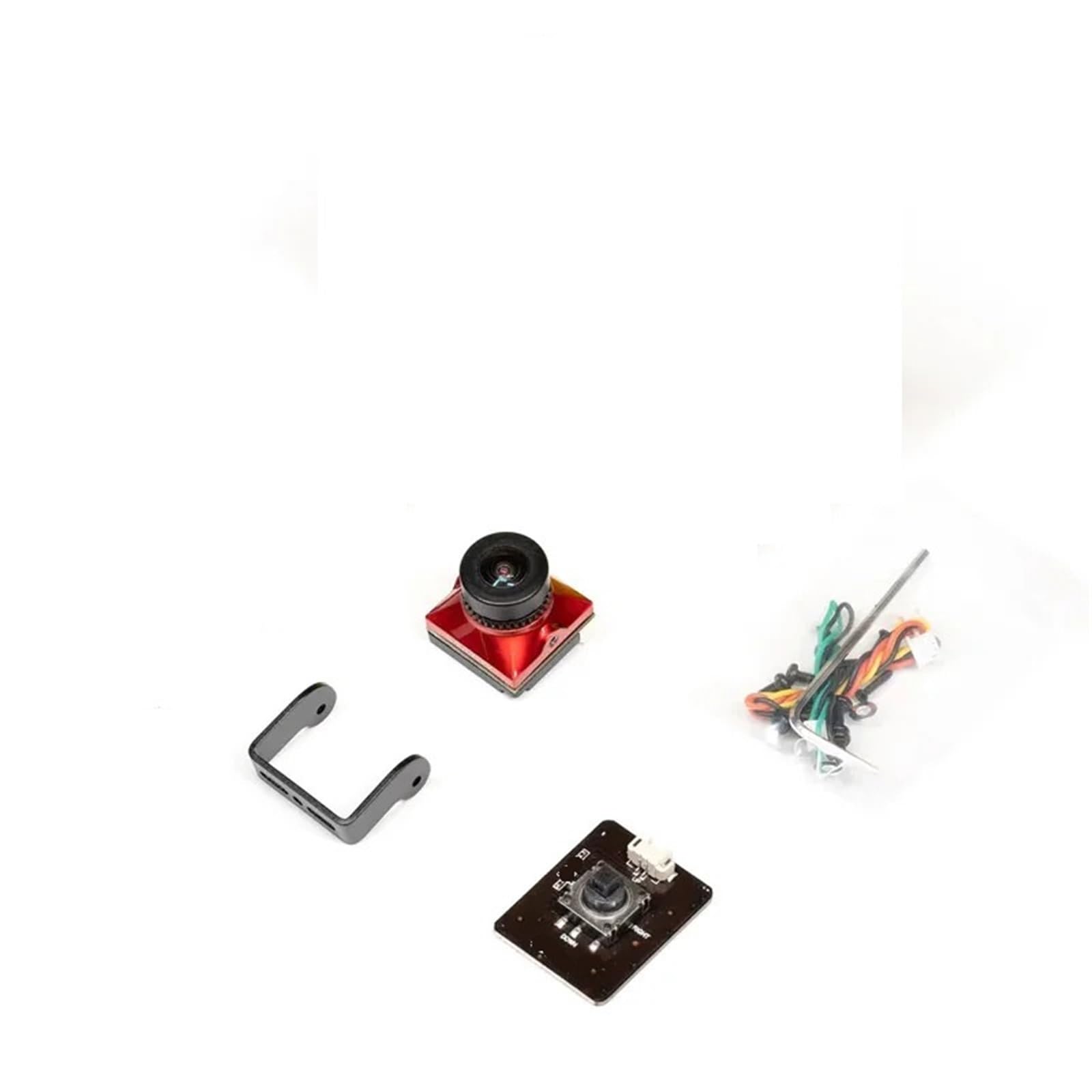 Telecamera FPV Con Obiettivo Da 2,1 Mm E Commutazione NTSC/PAL For Droni Da Corsa(Black)