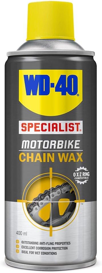 WD-40 Specialist Motorbike Chain Wax 400ml - Perfect for wet conditions, long-lasting protection, total solution