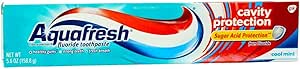 Aquafresh Cavity Protection Tube Cool Mint, 5.6 Ounce Pack of 3