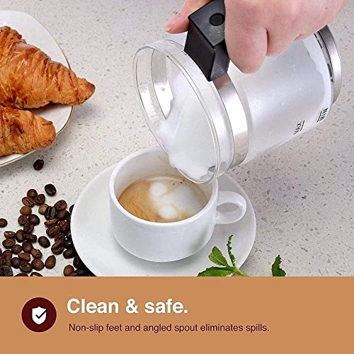 JHBNOIUKJS 550W Leche Frother, vaporizador de Leche con funcionalidad de Leche Caliente y fría, Espuma automática… - Imagen 5