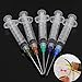 5 Pack 5ml Syringes 1.5' Blunt Tip Needle Storage Caps - Glue Applicator, Oil Dispensing