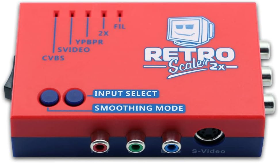 Kacenray A/V to HDMI Converter and Line Doubler for Retro Game Console PS2 / N64 / NES / Dreamcast / Saturn / MD1 / MD2