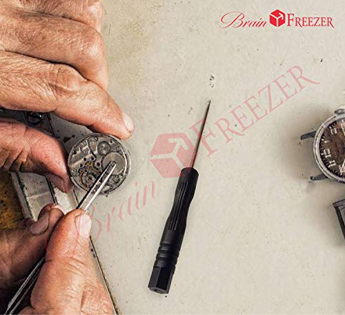 Image of Brain Freezer Pack Of 2 Hexagon Shaped Mini Screwdriver for Watches, Glasses repair maintenance Tool Black