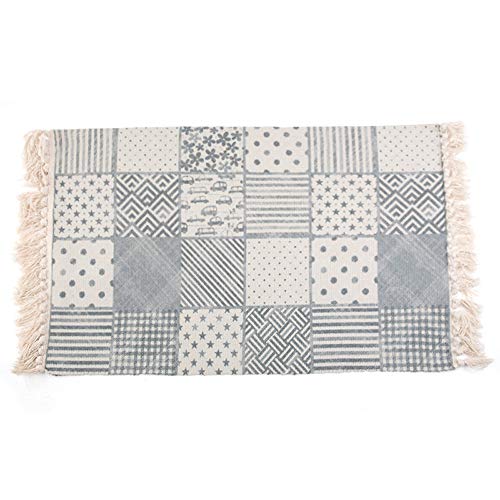 Tapis hydrofuges au design de treillis moderne pour un salon sans taches