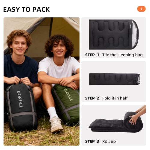 Bolsas de Dormir Dobles para Adultos Camping con 2 Almohadas Tamaño Queen miniatura 7