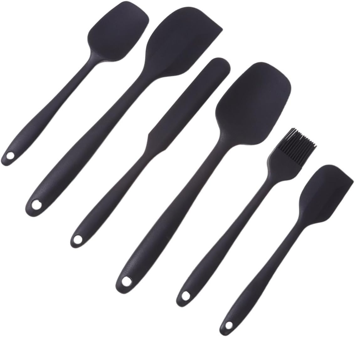 6pcs Silicone Baking Tools Set, Scraper and Brush Kit