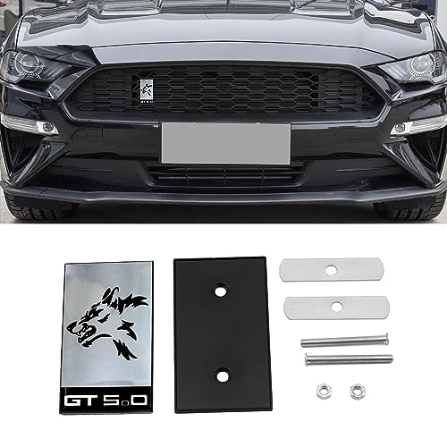 Image of 1PC New Styling Custom Silver Coyote Wolf Head Pattern for Car Metal Chrome Front Grille Grill Metal Badge Hood Emblem Icon