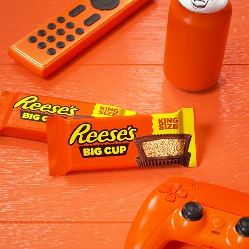 REESE'S Big Cup Milk Chocolate King Size Peanut Butter Cups, Candy Packs, 2.8 oz (16 Count) - 5