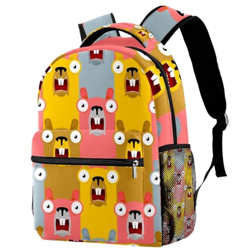 Sac à dos d'école pour adolescentes et garçons au motif imprimé
