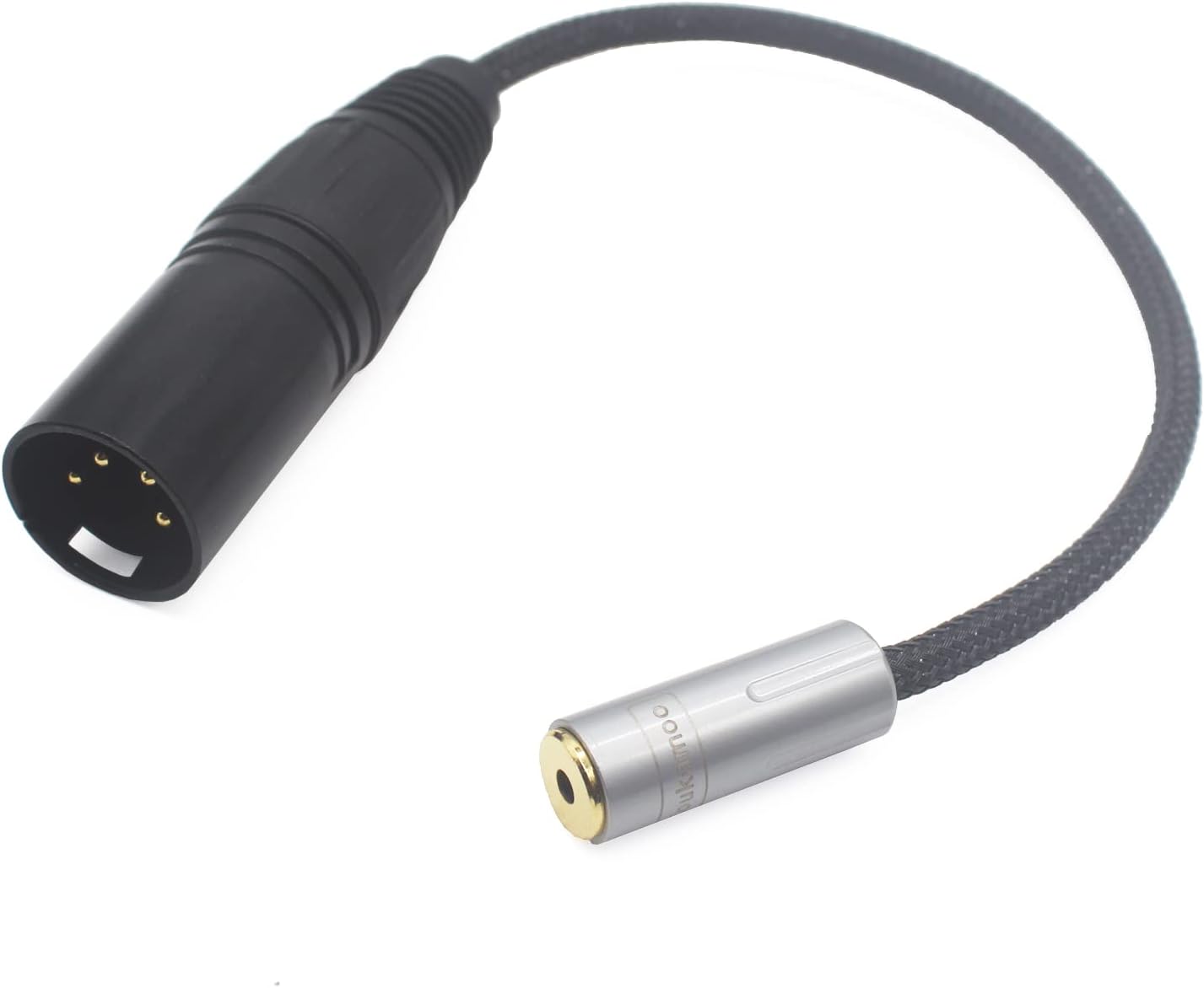 Youkamoo 4 Pin XLR to 2.5mm Balanced Cable, 4-Pin XLR Male to 3.5mm TRRS Female Adapter Cable for Hi-Fi Headphones, Studio Amps, and DAC