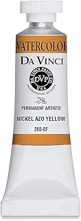 Da Vinci Artists' Permanent Watercolor - Nickel Azo Yellow, 15 ml tube