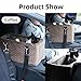 RUYICZB Console Dog Car Seats for Small Dogs, Dog Car Seat Middle Console Pet Car Seat, Pet Booster Seat for Car, Puppy Car Seat, Dog Car Carrier, Luxury Car Seat for Center Car Armrest,Coffee