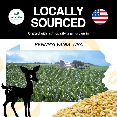 Wildlife Elements Critter Corn, Natural Whole Shelled Corn for Wildlife, 44lb Bag – High-Energy Feed for Deer, Squirrels, Turkeys, Ducks, Raccoons, and More – USA Sourced - Thumbnail 6