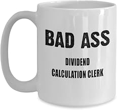 Amorfos Dividend Calculation Assistant Gifts For Women And Men - Coffee Mug For Dividend Calculation Clerk Practitioners And Students, Dividend Calculation Clerk Cup, Ceramic