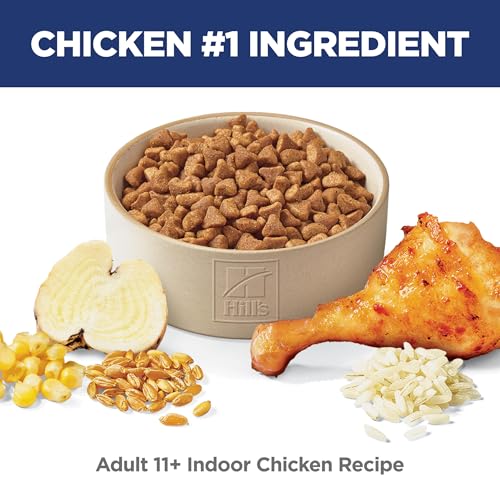 Hill's Science Diet Indoor, Senior Adult 11+, Easy Litter Box Cleanup, Dry Cat Food, Chicken Recipe, 3.5 lb Bag