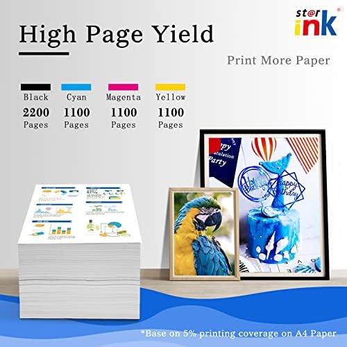 27XL Ink Cartridges for Epson 27XL Ink for Epson WF-7710 WF7710 WF-7710DWF WF-7610 WF7610 WF-7110 WF-3620 WF3620 WF-7620 WF-7715 WF-7210 WF-3640 WF3640 Black Cyan Magenta Yellow(10Pack)