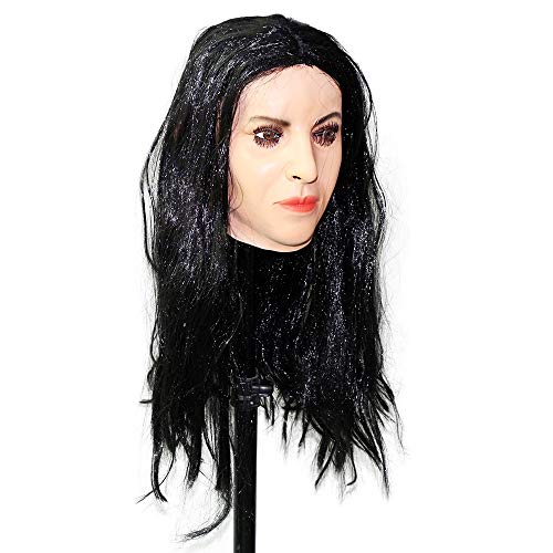 HENGYUTOYMASK Latex Realistic Female Mask Human Face Disguise Halloween Costume Cosplay Party Crossdressing Sissy