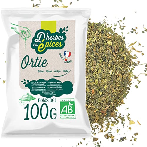 D'HERBES EN EPICES | Ortiga ecológica 100g | Infusiones e infusiones de hierbas a granel | Producto organico certificado