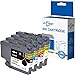 Price comparison product image ECSC Compatible Ink Cartridge LC424 For Printer, Compatible with Brother DCP-J1200W Black, Cyan, Magenta, Yellow (4-Pack)