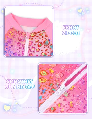 Image of Girls Swimsuit One Piece Ruffles Bathing Suit Kids' Swimwear Quick Dry Summer Beach for 2-14Y