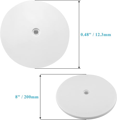 Vista 23 de Jersvims - 2 platos giratorios acrílicos de 6 pulgadas, organizador giratorio transparente para cocina, despensa, gabinete, escritorio, especias