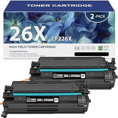 Ksuellpwr 26X CF226X Toner Cartridge (2-Pack) Compatible for HP 26A 26X Black High-Yield Toner Cartridge Works with Laser Jet Pro M402n M426dw Toner Cartridges