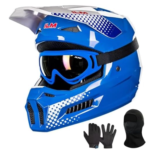 ILM Kids Youth Dirt Bike Helmet Full Face ATV Motocross Set MT601Y