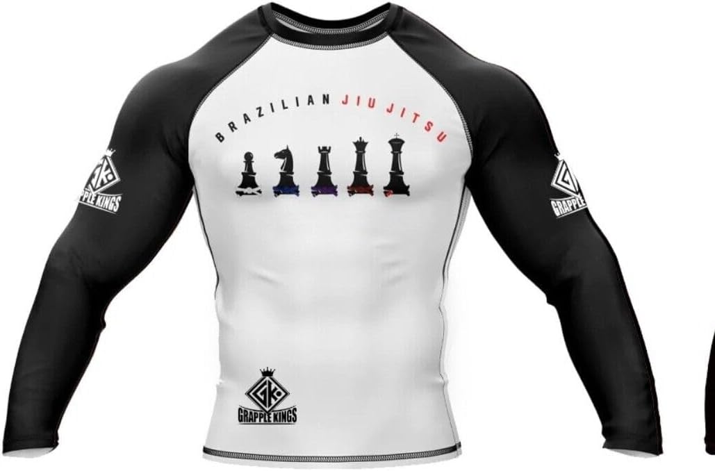 Chess BJJ MMA Grapple Kings Rashguard Rash Guard UFC