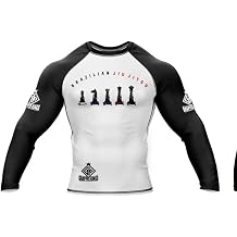 BJJ Rash Guard for Men   Long Sleeve MMA Compression Top for Brazilian Jiu Jitsu & No-Gi Training Chess