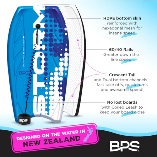 BPS 'Storm PRO' Bodyboard (Blue, 42 Inch) - Thumbnail 5