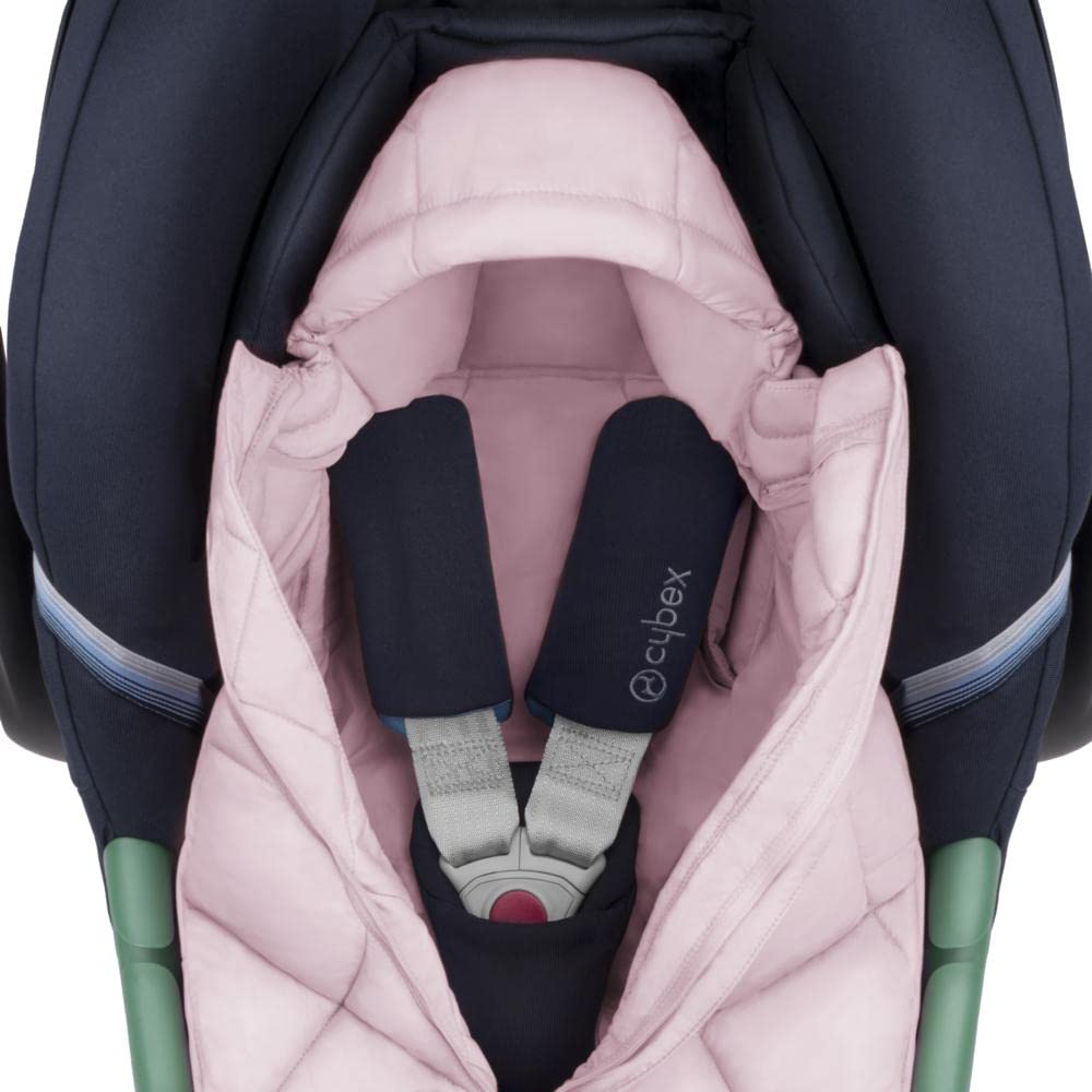 CYBEX Gold Chancelière Snøgga Mini 2, Pour Coques Bébé, de la Naissance à env. 24 mois, TOG 4, Powdery Pink