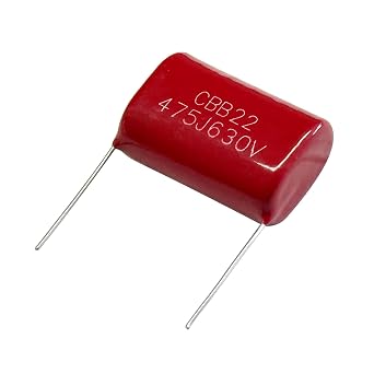 5pcs CBB22 630V 475J 4.7uF Metallized Polypropylene Film Capacitors Assortment Kit Pin Pitch 30