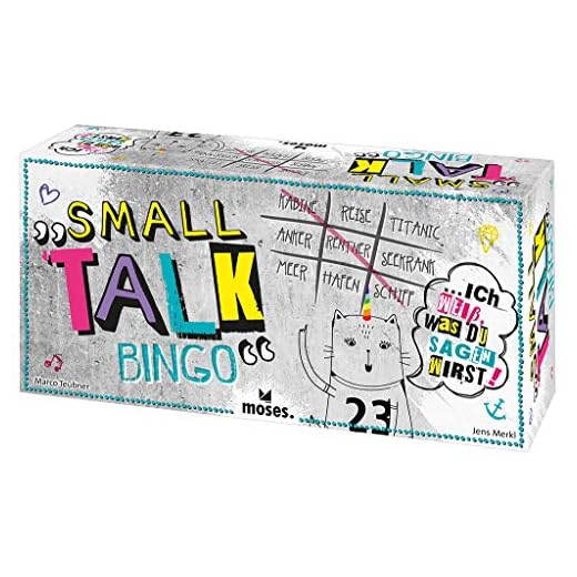 Asmodee CGE HDB0001 Codenames - Spiel des Jahres 2016, Modern-Classics, Deutsch 7 moses. Verlag GmbH 90339 Small Talk Bingo, bunt