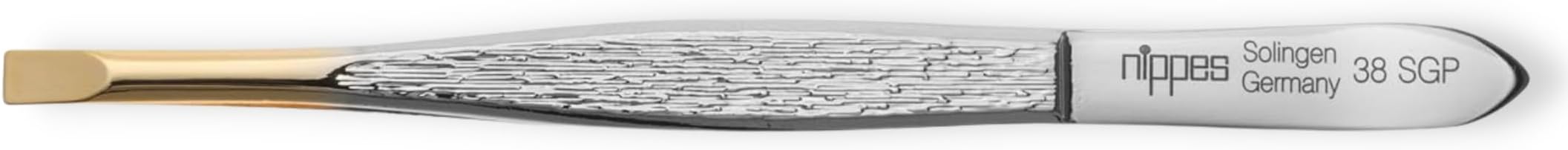 Tweezer Gold Tip Straight 38SGP | For Eyebrow Shaping & Fine Hair Removal | Comfortable To Use & Handy