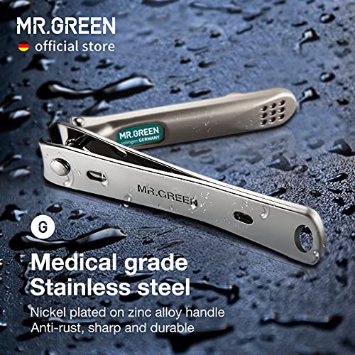 MR.GREEN Nail Clippers Curved Blades Fingernail Cut Nippers Manicure Scissors Stainless Steel Pedicure Tools (Medium) - Image 6