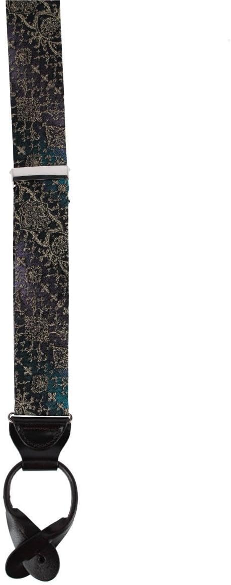 Trafalgar Men's The Spellbound Brocade Silk Button End Novelty Brace (Suspenders)