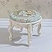 Produktbild FENGZI Schminktisch Hocker, gepolsterte Bank Stuhl Make-up Sitz Barock Klavierstuhl, Vintage Schminktisch Hocker gepolsterte Hocker für Dressing Soft Vanity,32x28cm