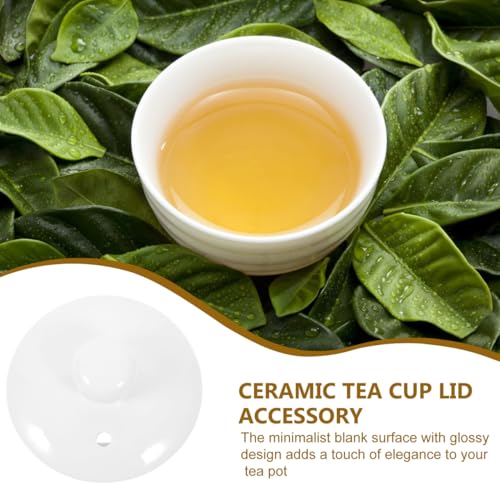 Couvercle de théière chinoise cassé ? Solution céramique blanche universelle - 4