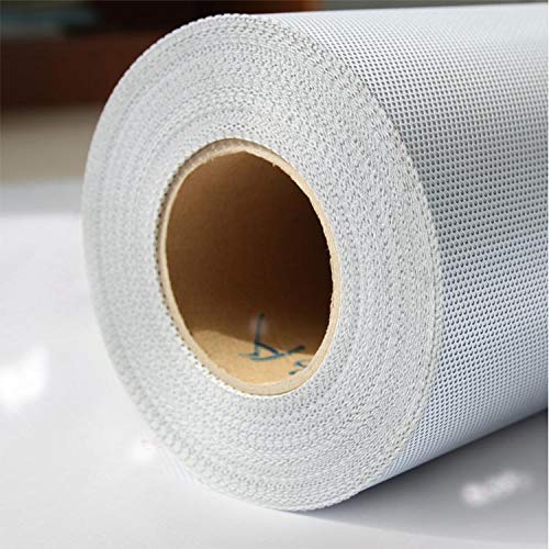 Perforated Self-Adhesive Vinyl Window Film 54 hes x100ft. One Way Vision Print Media Privacy Wrap Roll for Eco-Solvent Printers White 13x2.5x13