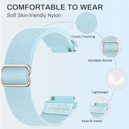 15 correas deportivas de nylon para reloj 22 mm miniatura 3