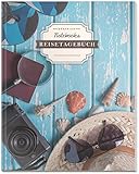  DÉKOKIND Reisetagebuch: DIN A4, 100+ Seiten, Register, Vintage Softcover  Auch als Abschiedsgeschenk  Motiv: Packliste