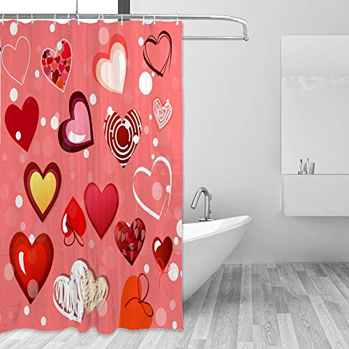 Rideau de douche imperméable avec crochets pour baignoire et douche - 3