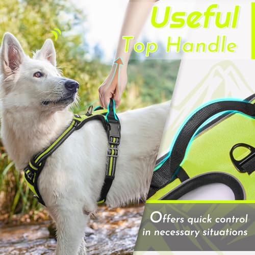 Image of Eagloo Dog Harness for Large Dogs, No Pull Pet Vest with 2 Leash Clips