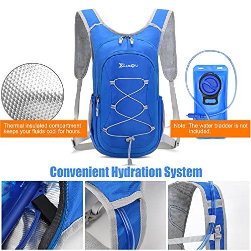 Daerzy Mochila de hidratação 12L com compartimento isolado bolsa térmica para homens, mulheres, cami