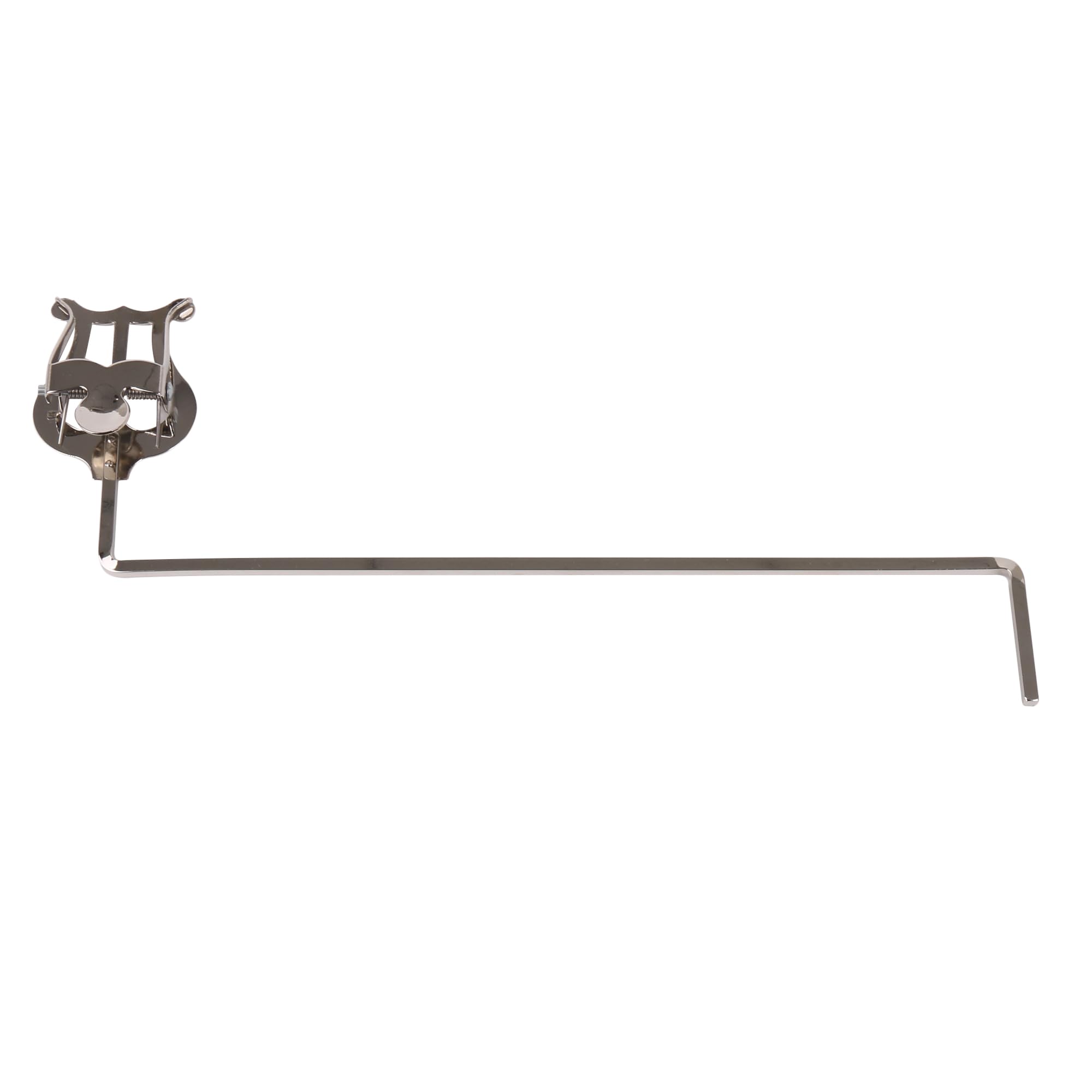BQLZR Euphonium Lyre Clamp-On Cilp Sheet Music Clamp Clip 0.16inch Square Jack Silver