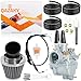QAZAKY Throttle Gas Cable + Carburetor Carb for Yamaha PW 80 PW80 Carb Y-Zinger Yzinger 1985-2006