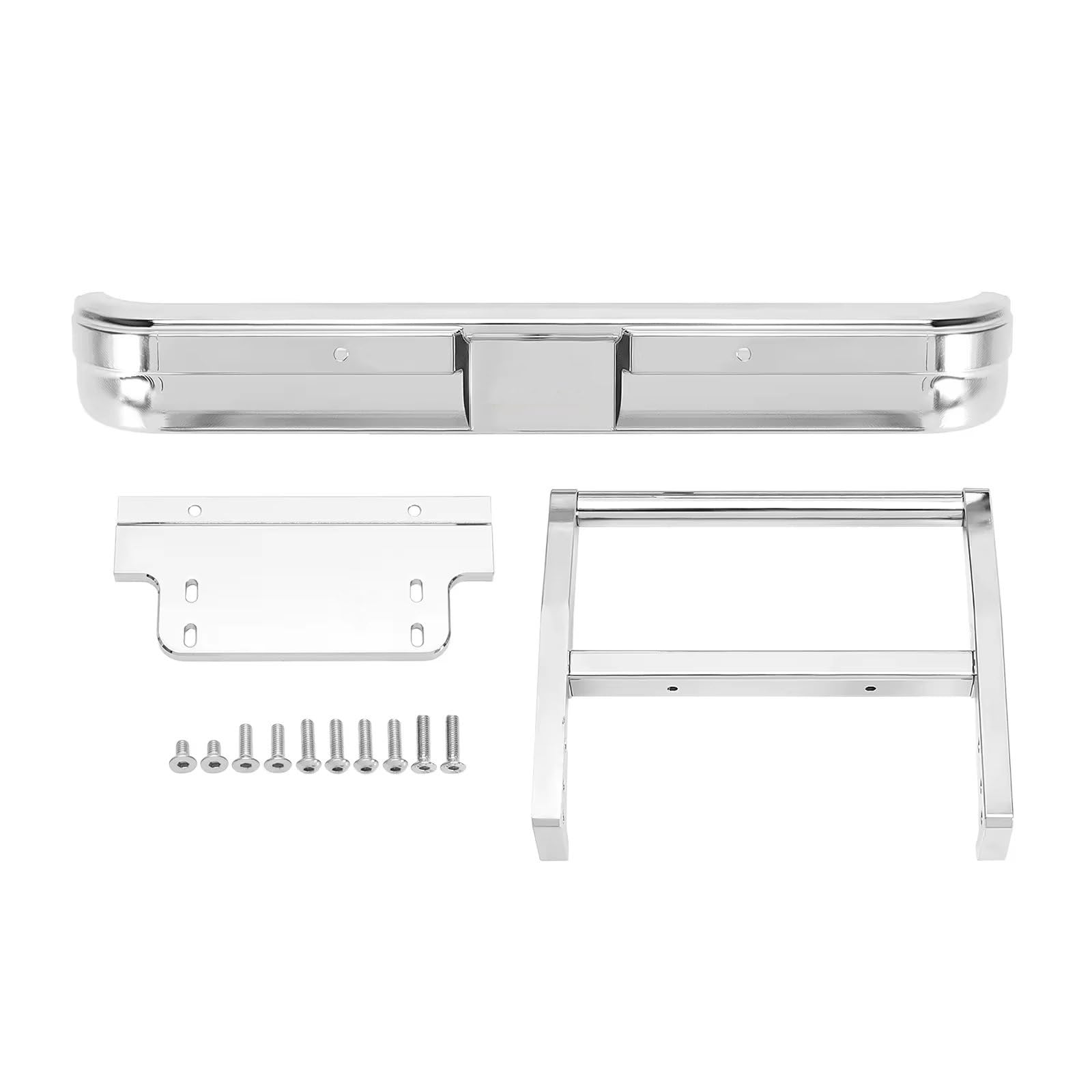 Per FMS FCX10 K5 1/10 Anteriore Alluminio Paraurti Posteriore Cromato RC Automobili Aggiornamenti Accessori Componenti Ricambio Sostituzioni Decorazioni RC Ricambi Modellismo
